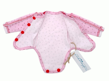 meinmaikaempfer Sondenbody rosa für Frühchen und Kinder, offen gelegt