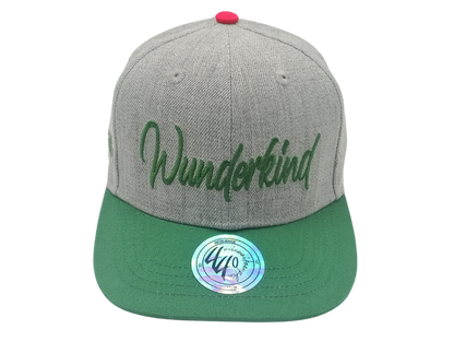 Kinder-Cap "Wunderkind", Grau-Dunkelgrün, verschiedene Größen