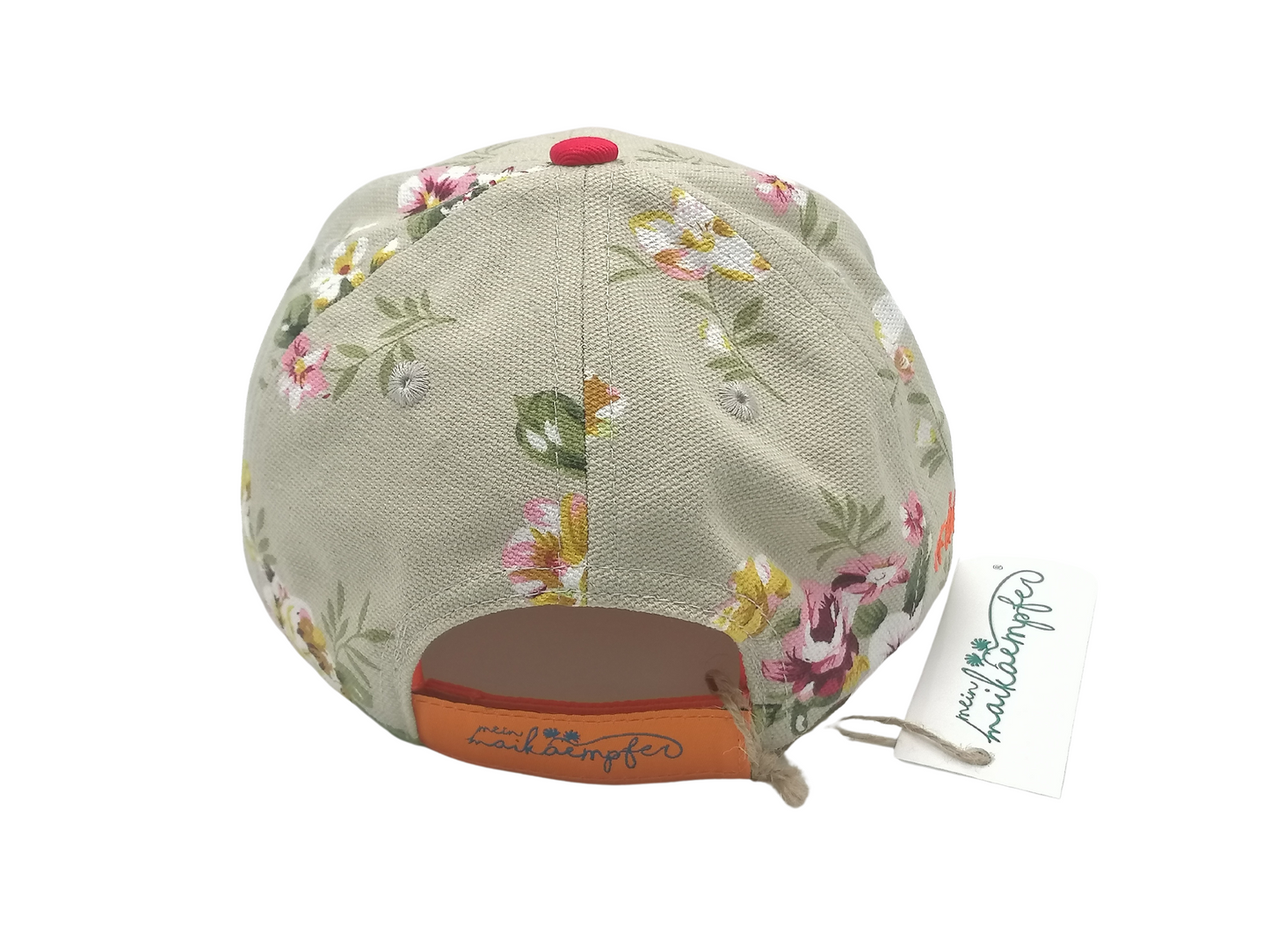 Kinder-Cap "Kaempferherz", Blumenmuster, verschiedene Größen