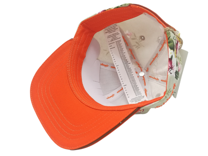 Kinder-Cap "Kaempferherz", Blumenmuster, verschiedene Größen