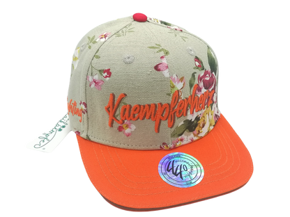 Kinder-Cap "Kaempferherz", Blumenmuster, verschiedene Größen