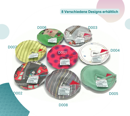 Stomapads/ Sondenpads mit Klettverschluss, 75mm, diverse Designs, für PEG & Button