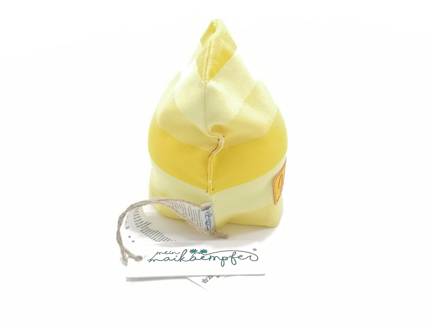 Frühchenmütze/ Beanie, "Mein Wunder", gelb gestreift, verschiedene Größen